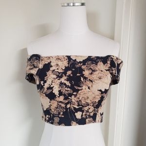 Off shoulder floral top
